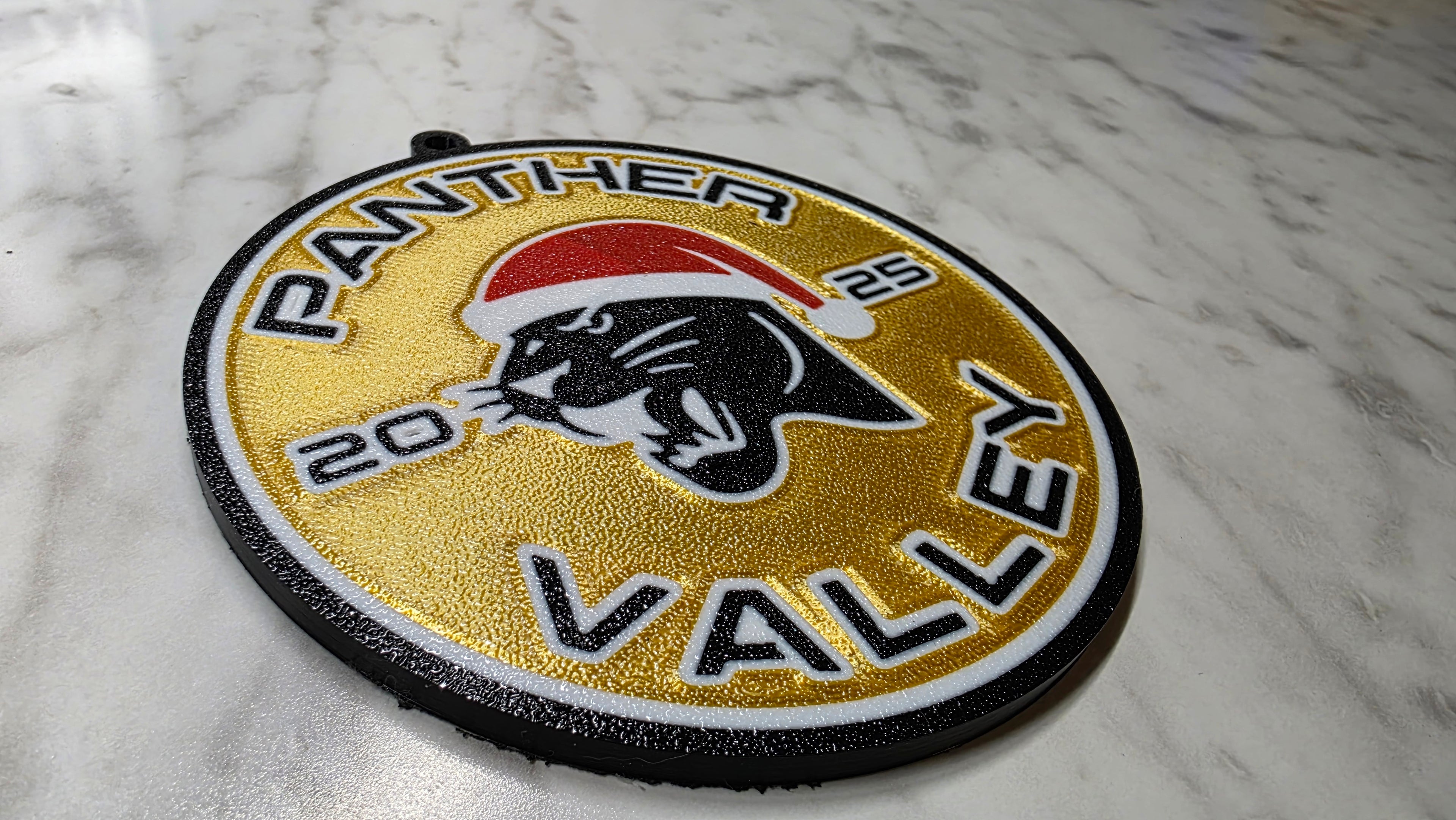 Custom 3D Printed School Christmas Ornaments