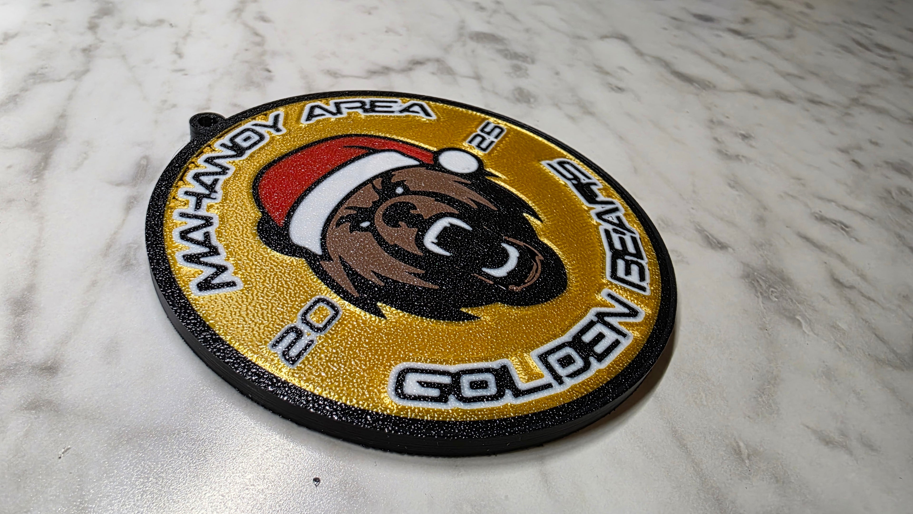 Custom 3D Printed School Christmas Ornaments