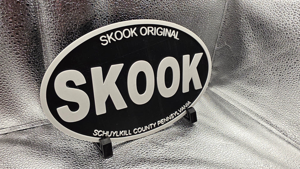 3D Printed SKOOK Oval Plaque