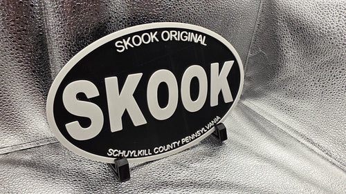 3D Printed SKOOK Oval Plaque