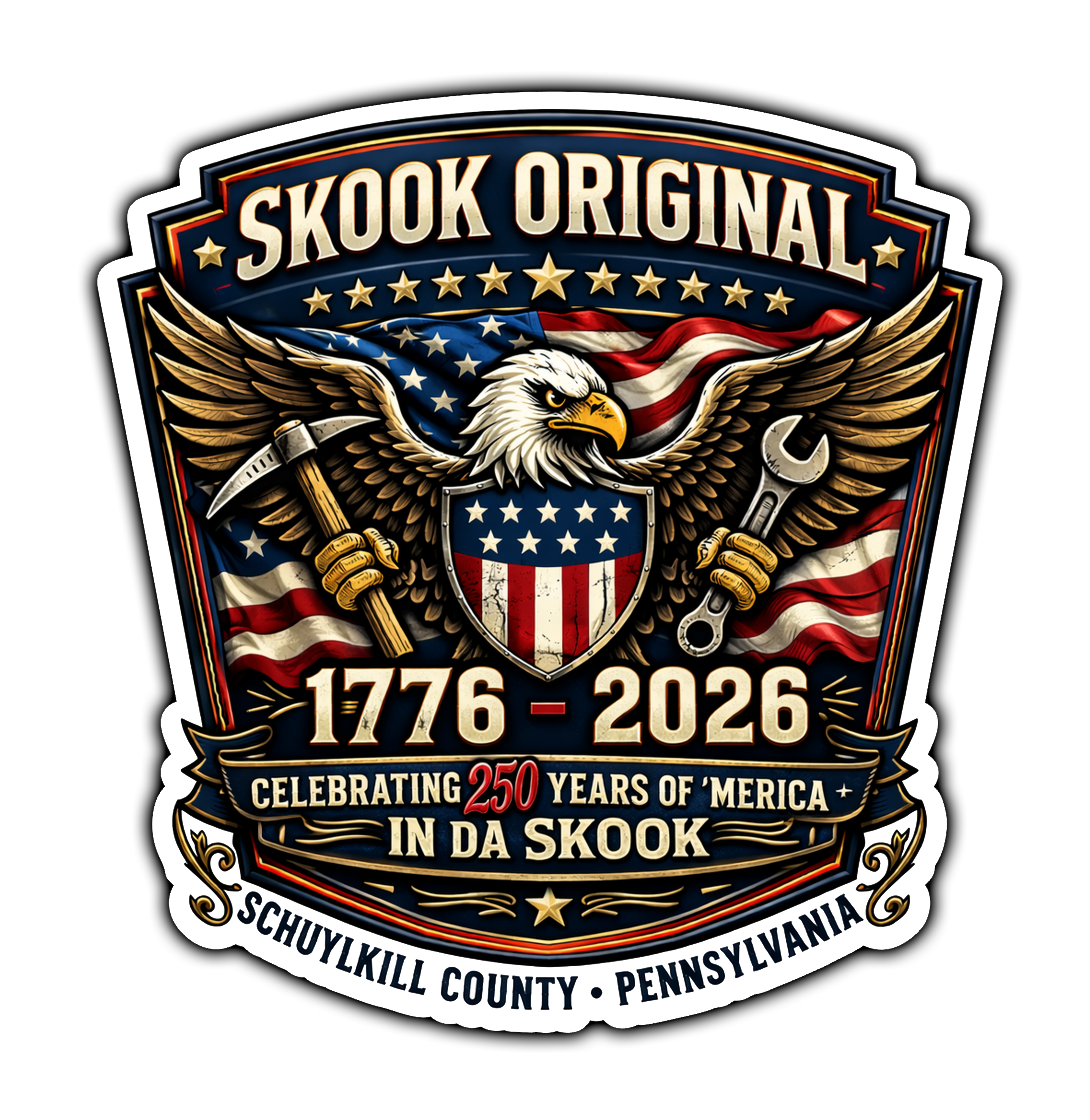 Skook Original America 250 Decal