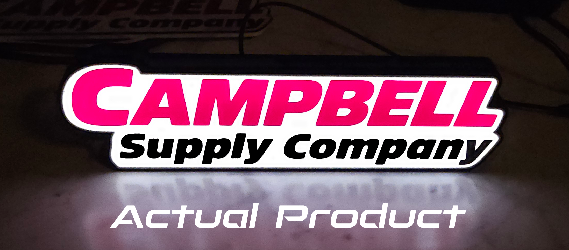 Your Custom Logo 3D Printed Lightboxes