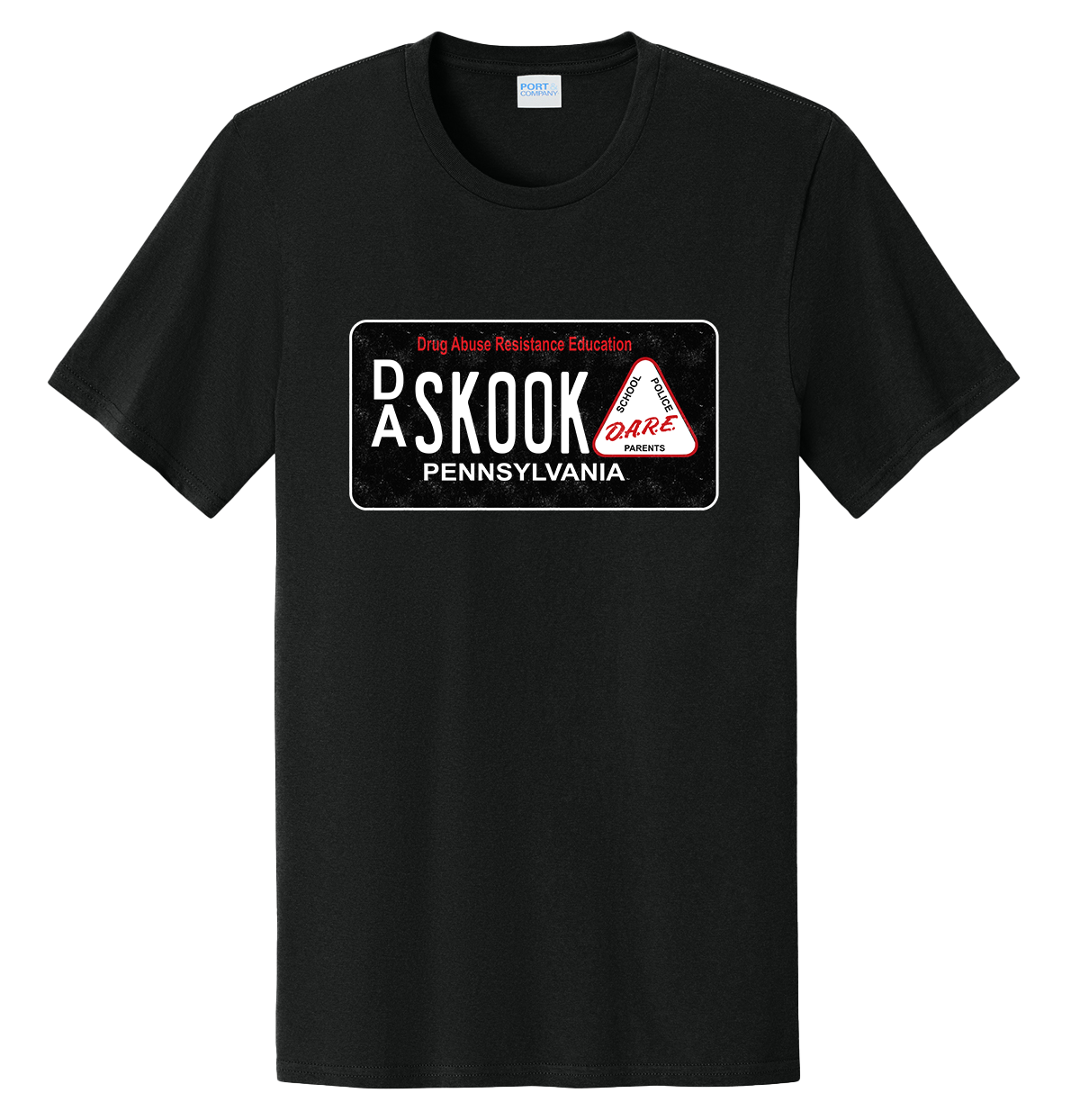 Replica Pennsylvania D.A.R.E. Skook License Plate Tshirt