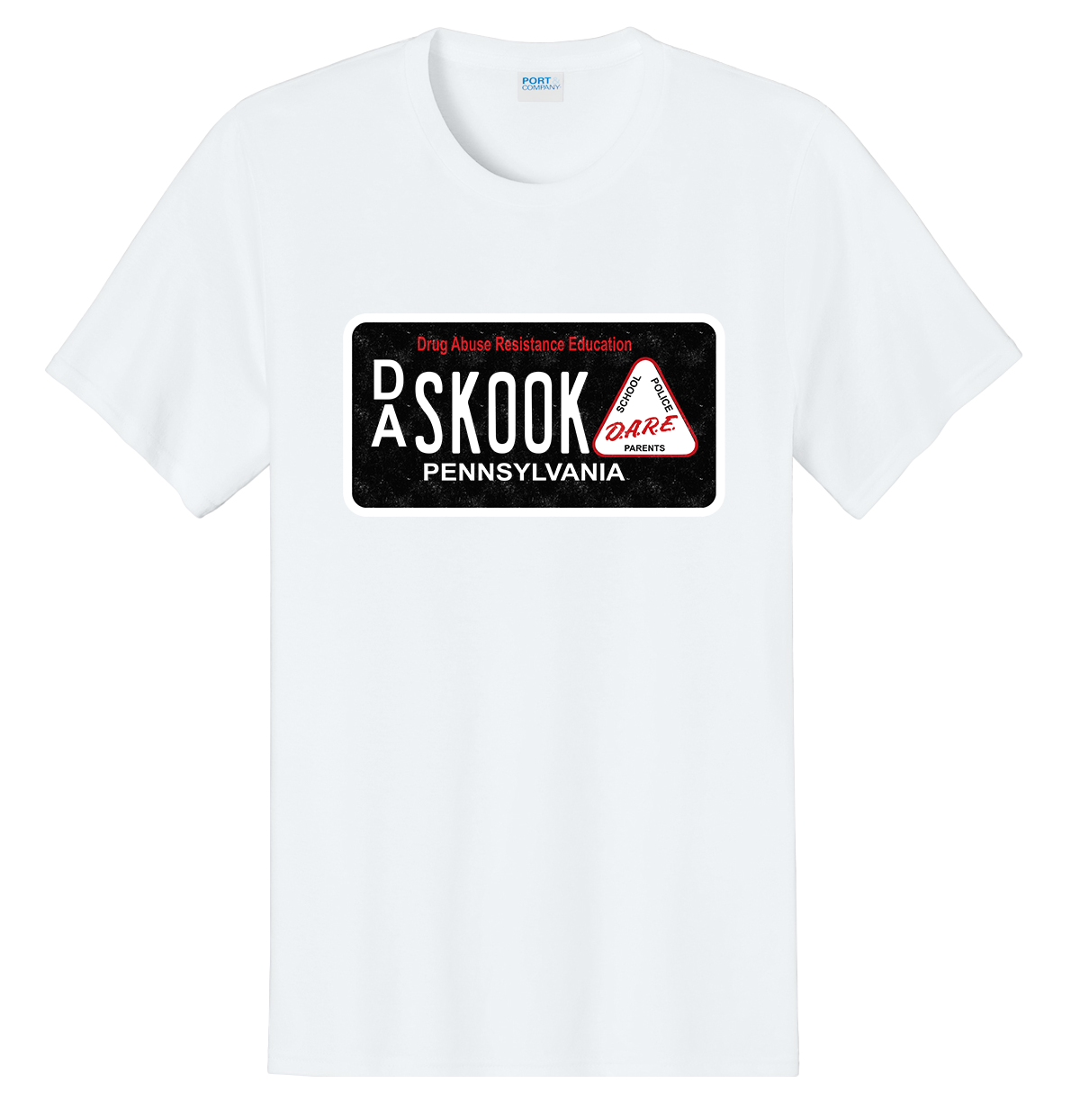 Replica Pennsylvania D.A.R.E. Skook License Plate Tshirt