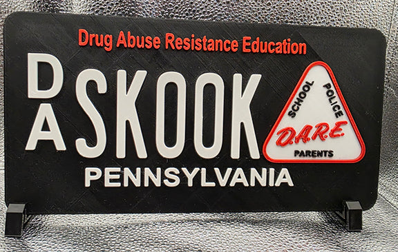 3D Printed Custom Pennsylvania Novelty License Plate Replicas
