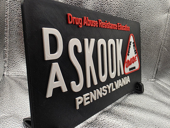 3D Printed Custom Pennsylvania Novelty License Plate Replicas