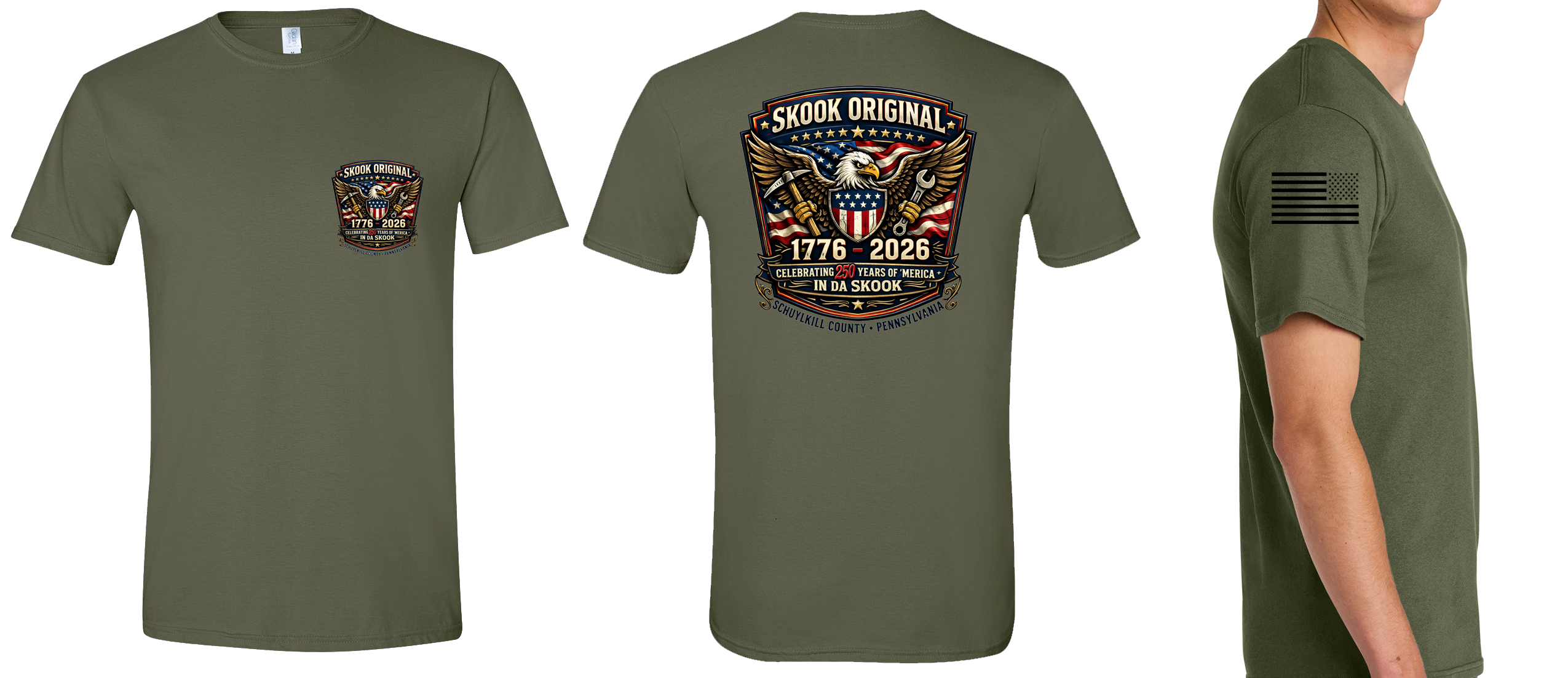 Limited Edition! America 250 Skook Original Tshirt