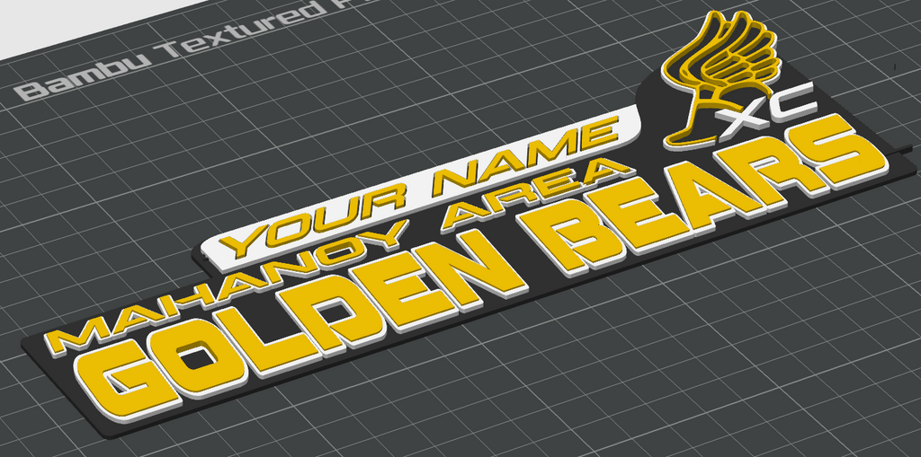 Custom 3D Printed Local Highschool Sports Plaques