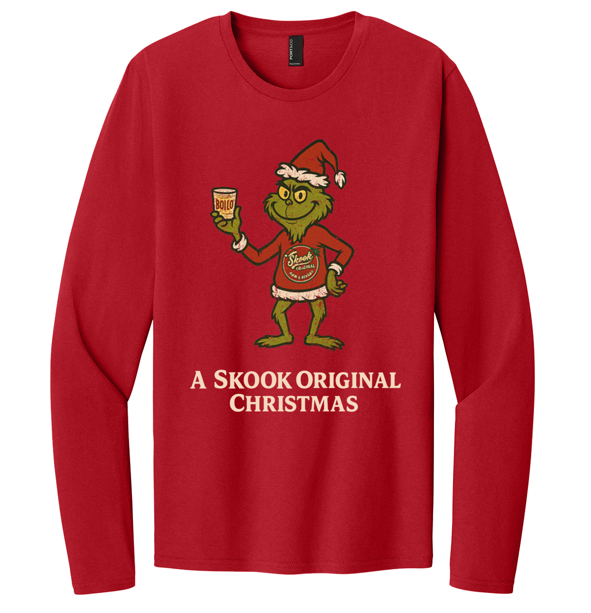 Long Sleeve Skook Original Christmas Boilo Tshirt