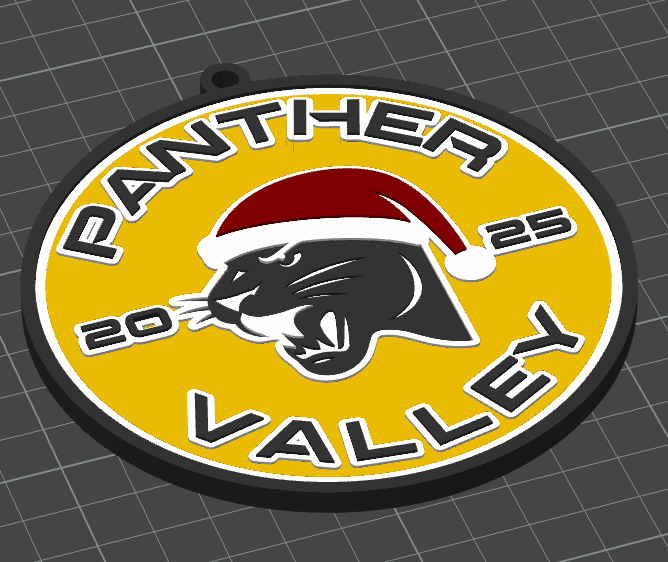 Custom 3D Printed School Christmas Ornaments
