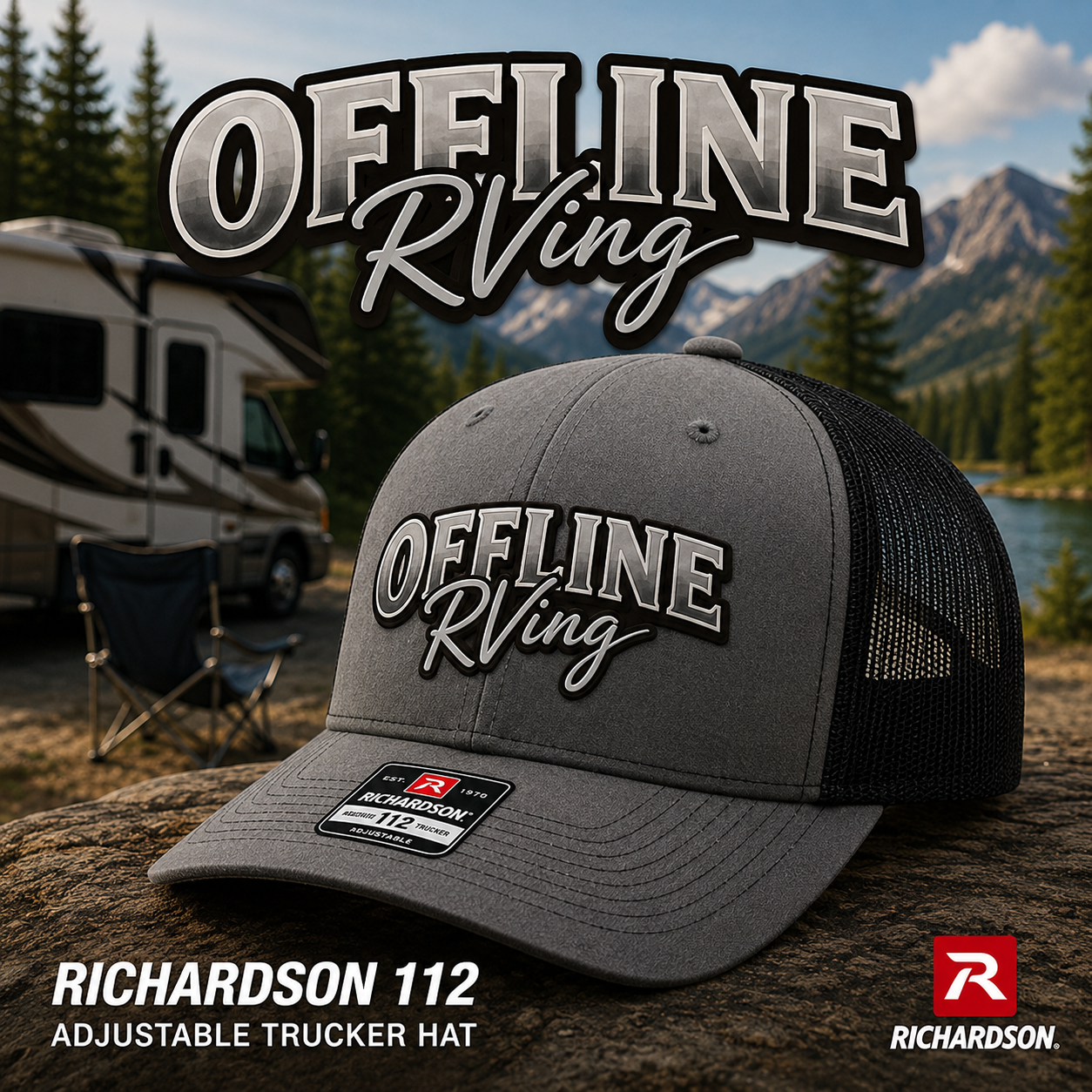 OFFLINE Apparel Richardson 112 Snapback Trucker Hats