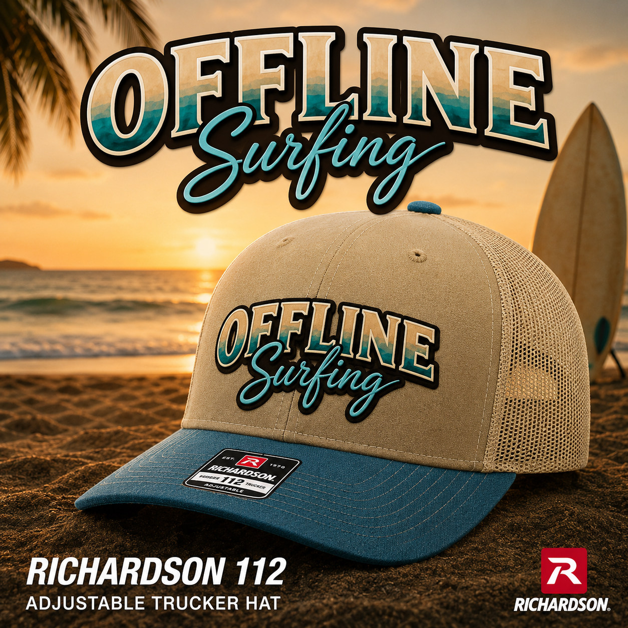 OFFLINE Apparel Richardson 112 Snapback Trucker Hats