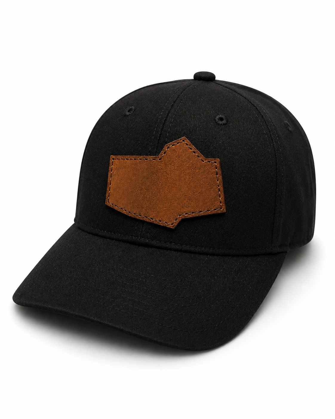 OttoFlex Fitted Skook Leather Patch Hat