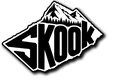 Skook Outline Decal With Mountains