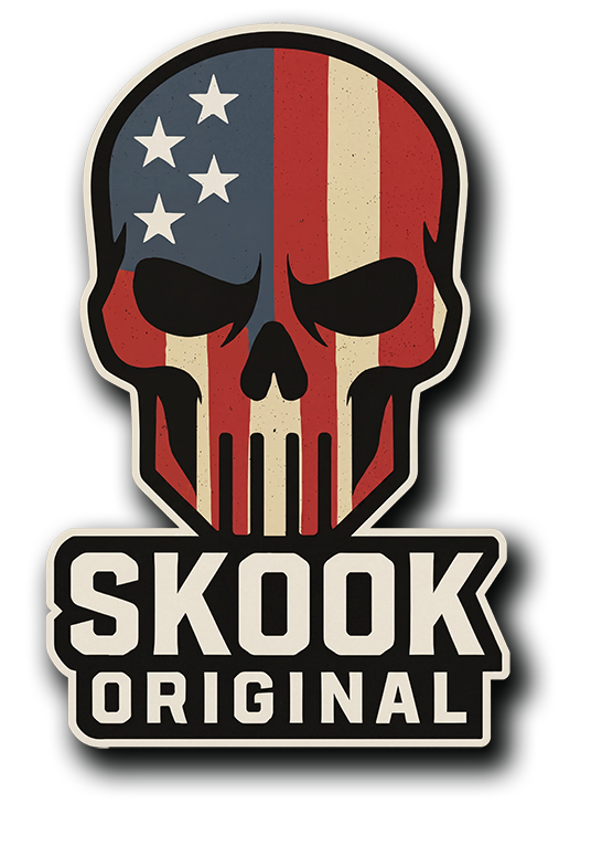 Skook Patriot Skull Decal
