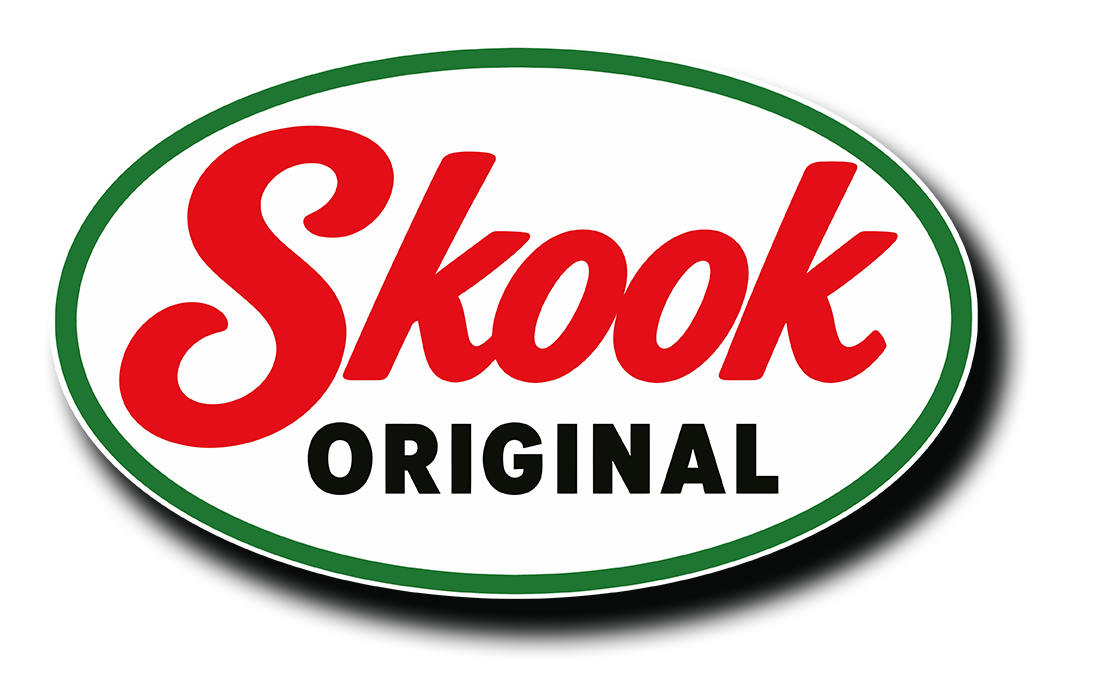 Skook Original Red and Green Oval Decal