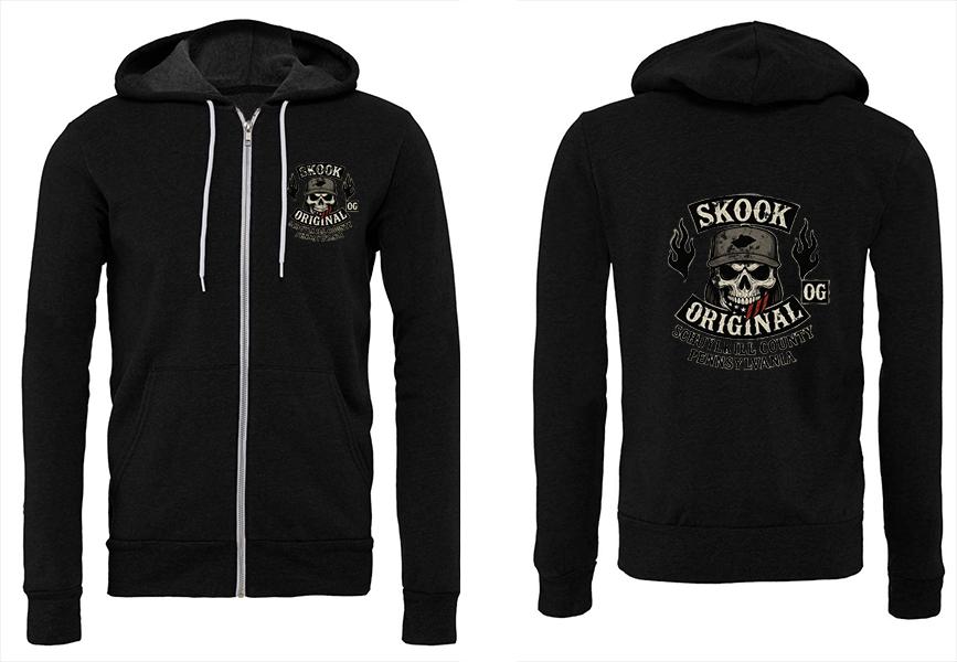 Skook Original Skull Full Zip Hoodie