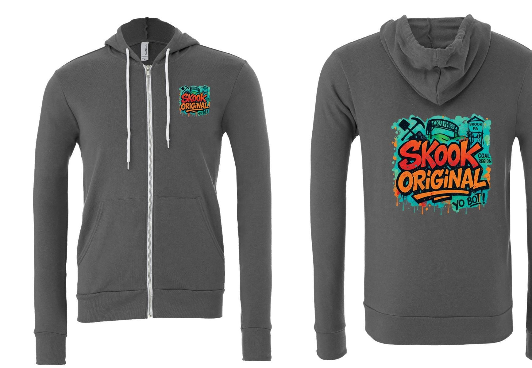 Skook Graffiti Full Zip Hoodie