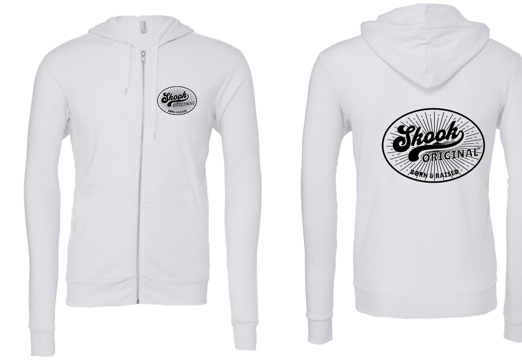 Skook Original Single Color Graphic Full Zip Hoodie
