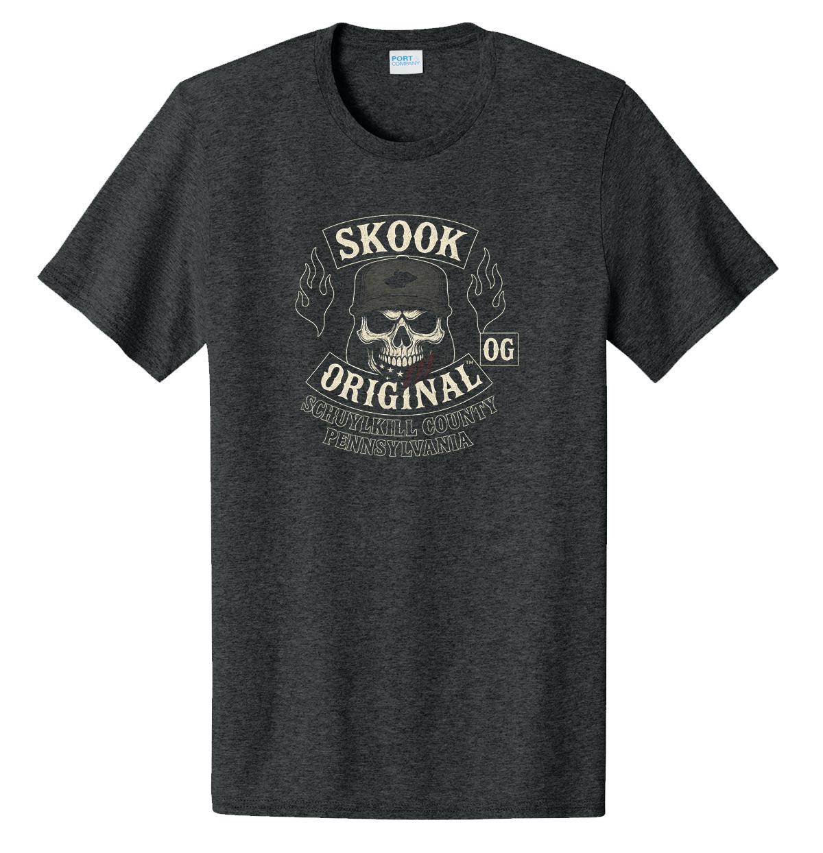 Skook Original Skull Rocker MC Style T-Shirt