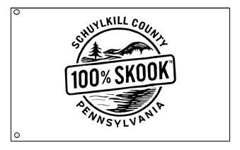 100% Skook Custom 3x5 Flag