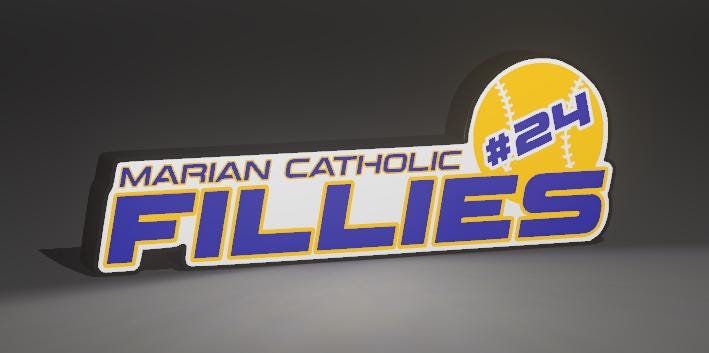 Custom Local Highschool Sports Lightboxes