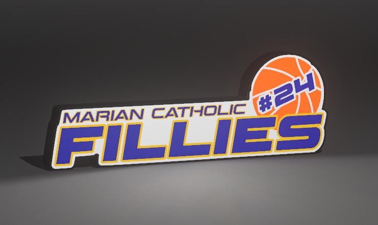 Custom Local Highschool Sports Lightboxes