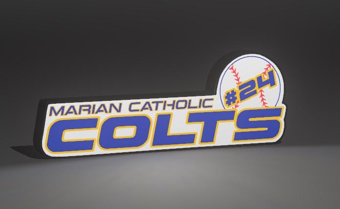 Custom Local Highschool Sports Lightboxes