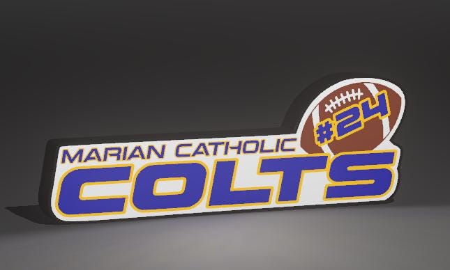 Custom Local Highschool Sports Lightboxes