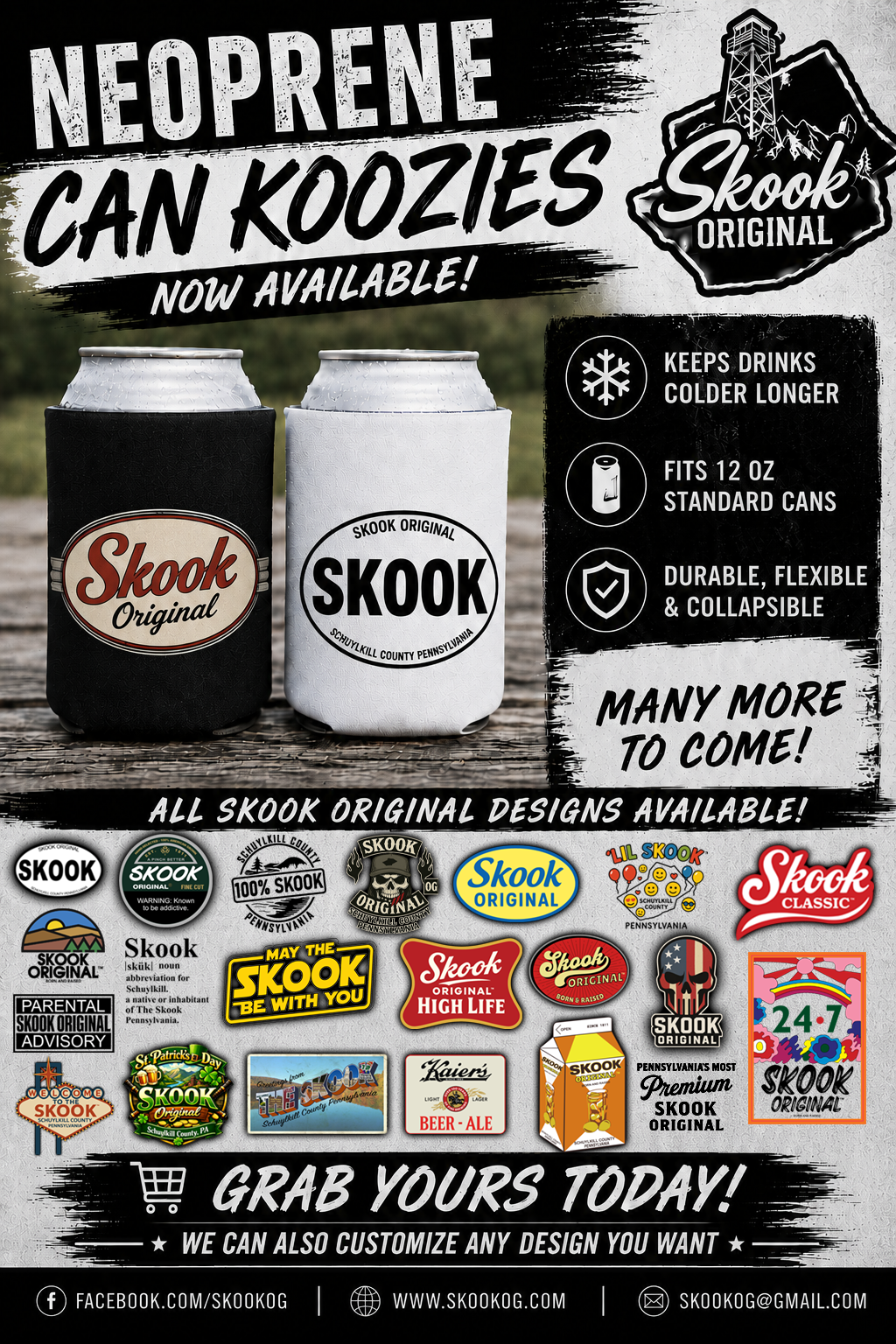 Skook Original Neoprene Can Koozies