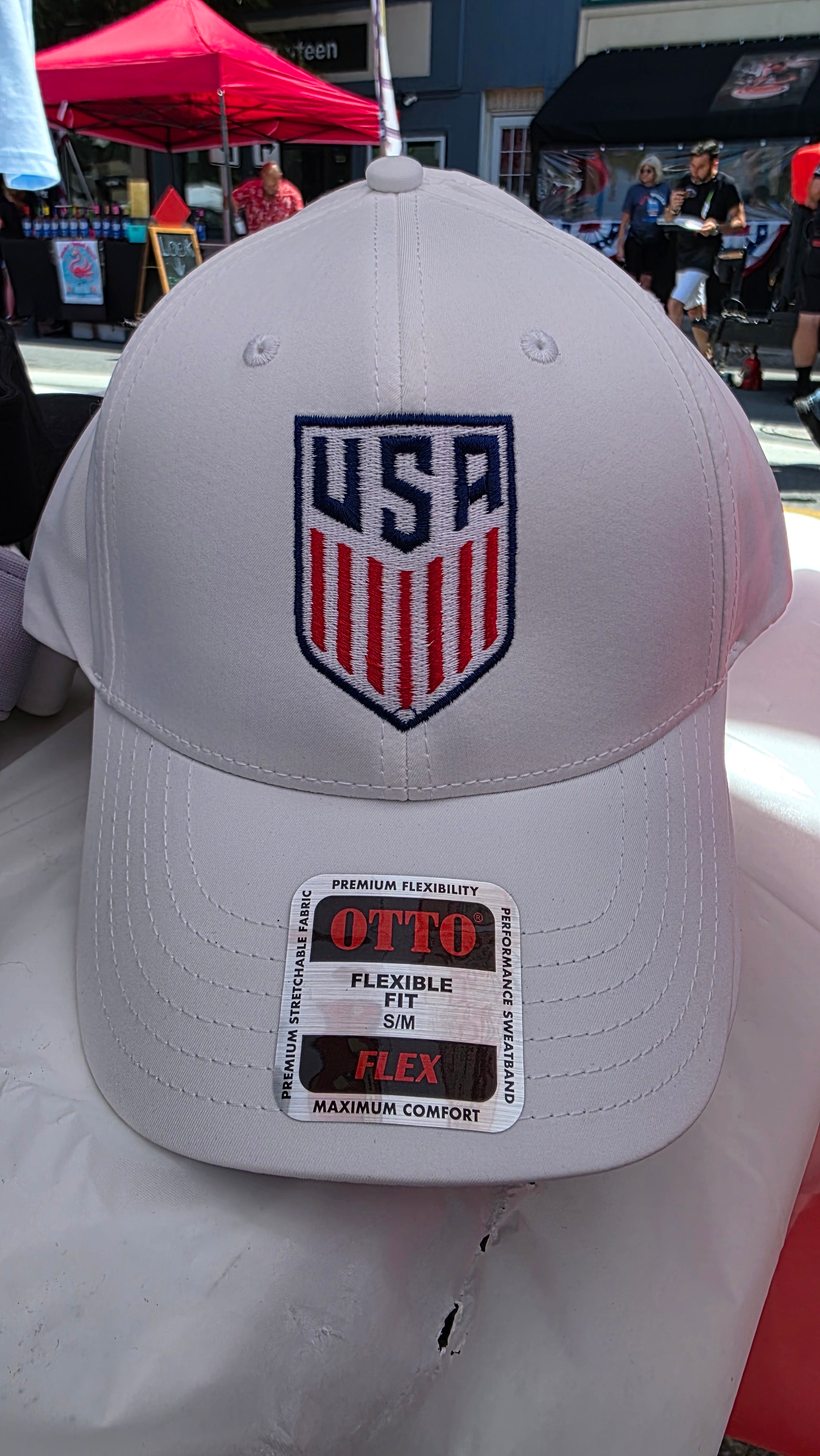 OttoFlex Fitted USA Embroidered Hat